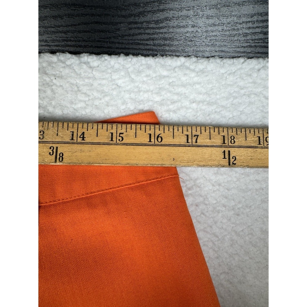 Commense Pleated Wide Leg Flare Linen Cotton Pants Orange - XL - 32x29 - Read - Picture 11 of 15